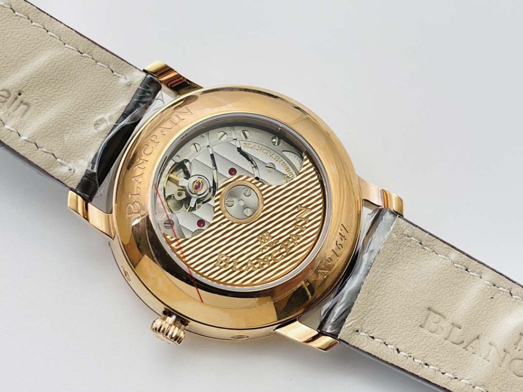復刻 Blancpain 寶珀 Villeret Quantième Complet 6654月相顯示手錶￥3680-復刻寶鉑