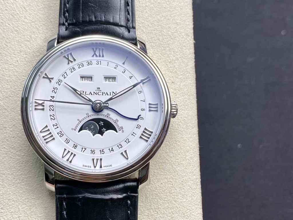 復刻 Blancpain 寶珀 Villeret Quantième Complet 6654 月相錶￥3680-復刻寶鉑
