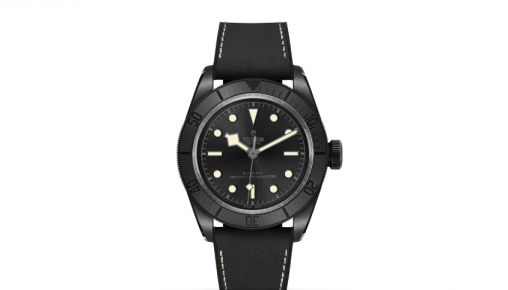 帝舵碧灣繫列M79210CNU-0001腕錶採用陶瓷錶殼